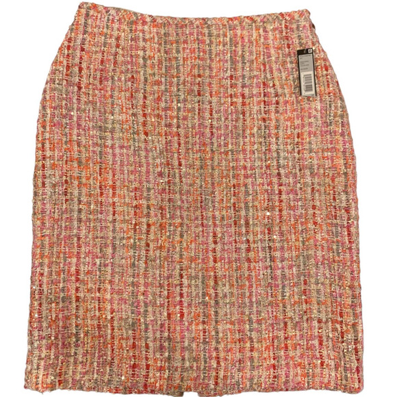 Tahari pink tweed pencil skirt - 2p NWT - Picture 4 of 13